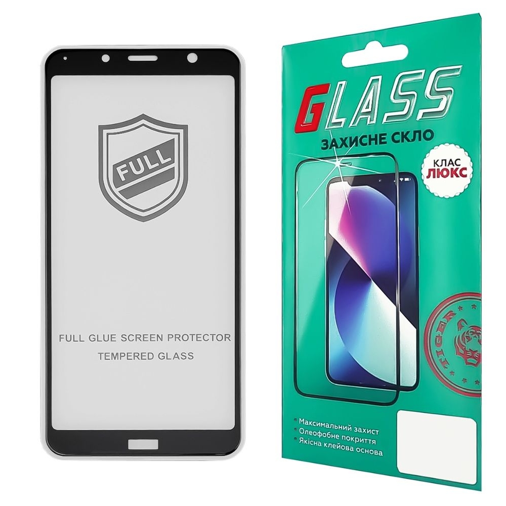 Захисне скло Xiaomi Redmi 7A, MZB7995IN, M1903C3EG, M1903C3EH, M1903C3EI, чорне, Люкс, 0.25 мм, 2.5D, iNobi, Full Glue, клей на усій поверхні, сумісне з чохлом | Закаленное защитное стекло