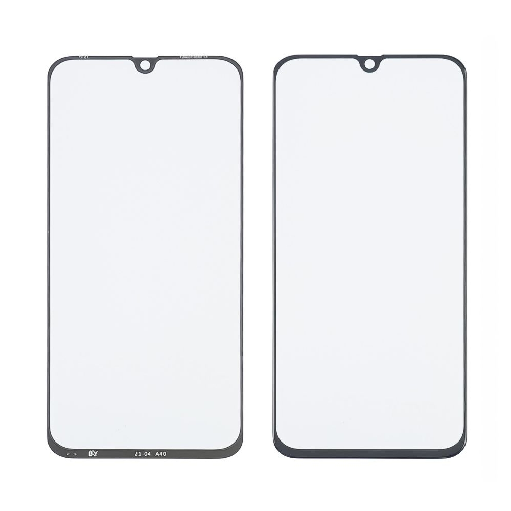 Стекло дисплея Samsung SM-A405 Galaxy A40, черное, с ОСА-пленкой | стекло тачскрина