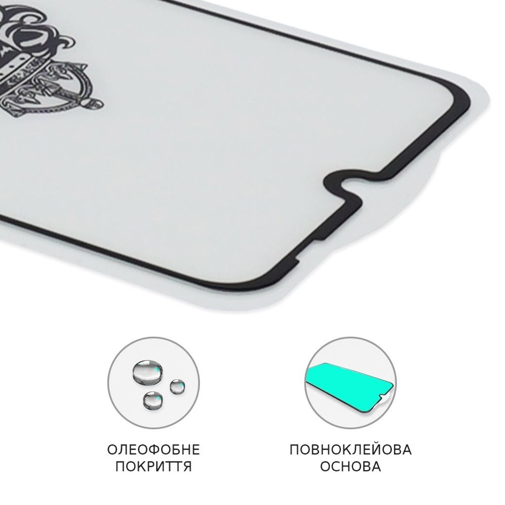 Захисне скло Huawei Honor 9X, Honor Y9 Prime (2019), P Smart Pro, P Smart Z, Y9A, чорне, Lion, 0.3 мм, 2.5D, iNobi, Full Glue, клей на усій поверхні, сумісне з чохлом | Закаленное защитное стекло