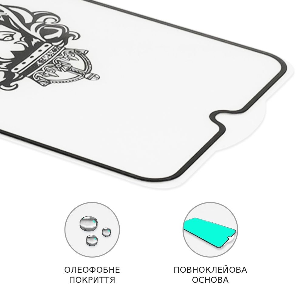 Захисне скло Samsung SM-A105 Galaxy A10, SM-A107 Galaxy A10s, SM-M105 Galaxy M10, чорне, Lion, 0.3 мм, 2.5D, iNobi, Full Glue, клей на усій поверхні, сумісне з чохлом | Закаленное защитное стекло