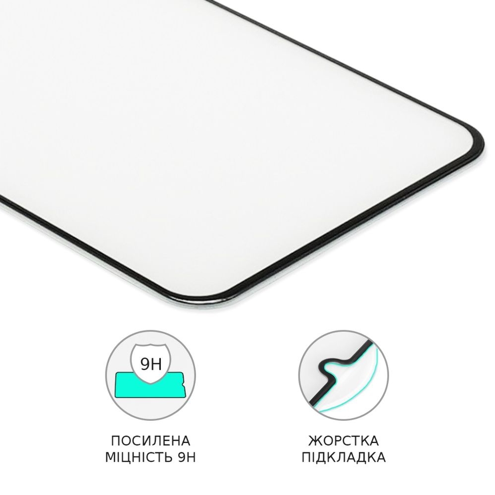 Захисне скло Samsung SM-A225 Galaxy A22, SM-A315 Galaxy A31, SM-A325 Galaxy A32, SM-M325 Galaxy M32, чорне, Люкс, 0.3 мм, 4D ARC, сумісне з чохлом | Закаленное защитное стекло