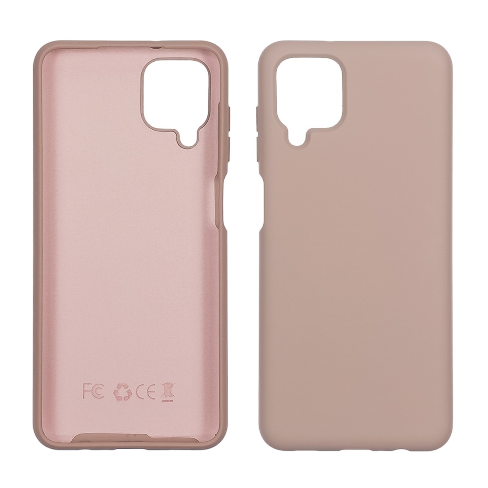 Чехол Samsung SM-A125 Galaxy A12, силиконовый, Full Nano Silicone, розовый