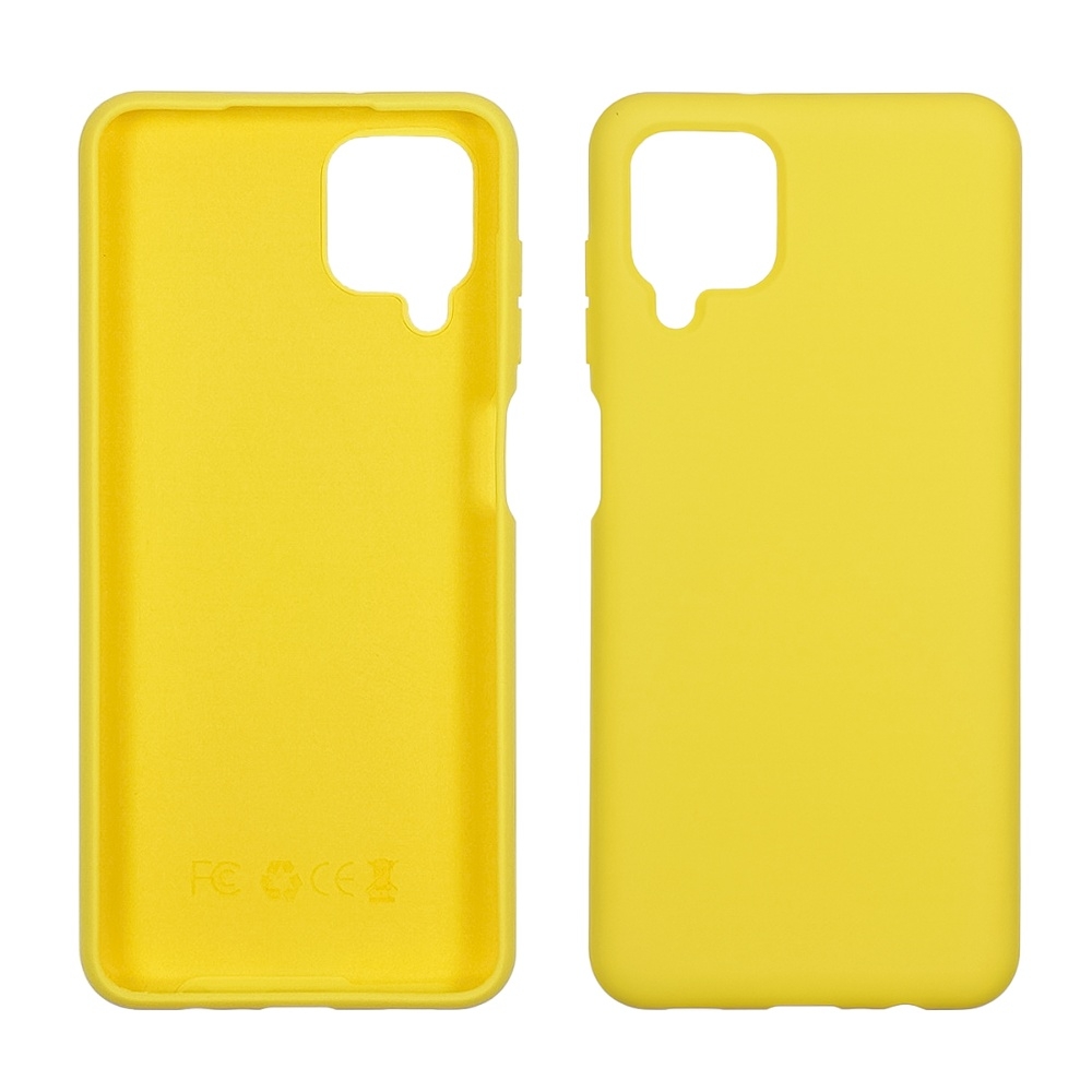Чехол Samsung SM-A125 Galaxy A12, силиконовый, Full Nano Silicone, желтый