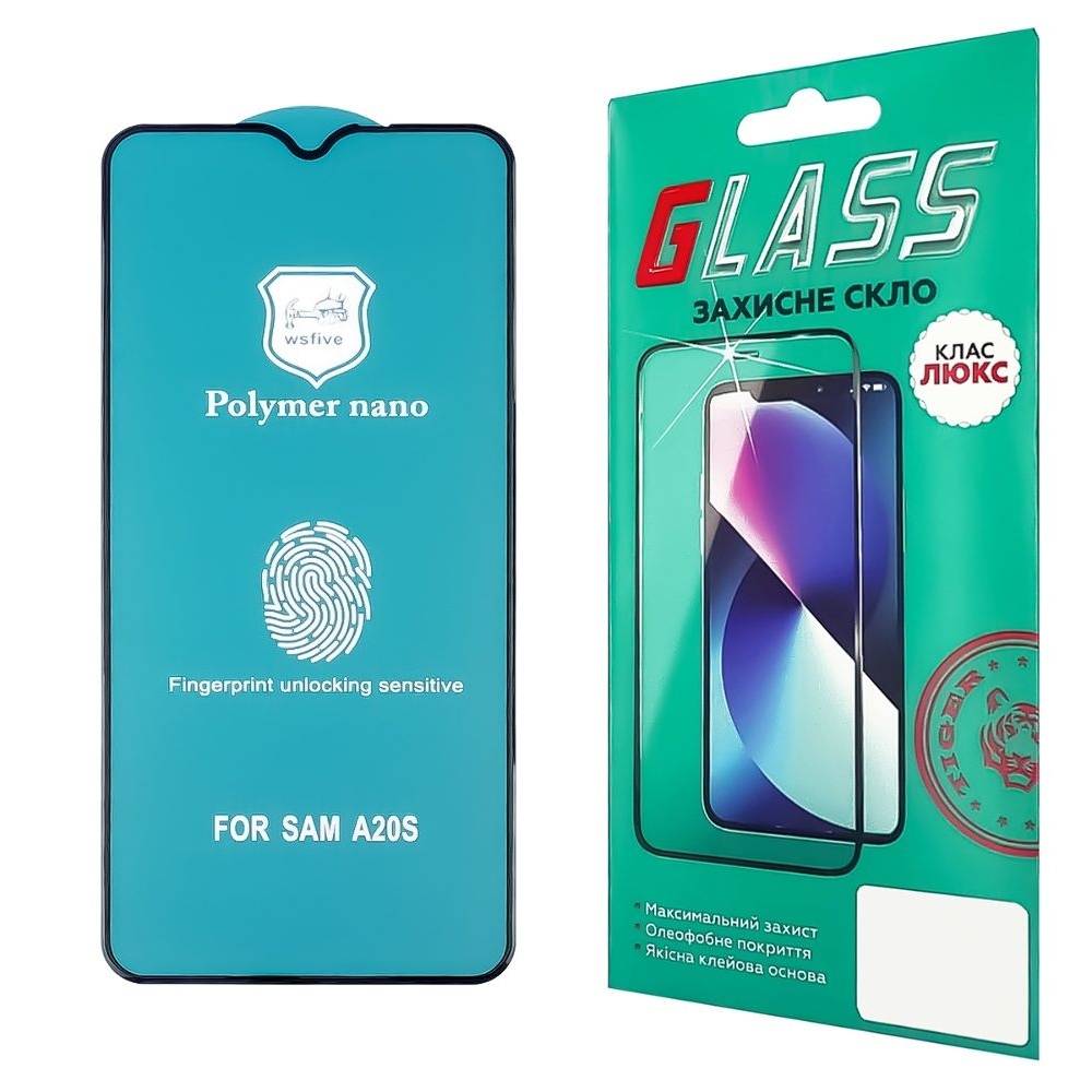 Защитная пленка Samsung SM-A20S/ A12/ A02S/ A02/ M12/ M02S/ A03S (3D, черная) Polycarbone