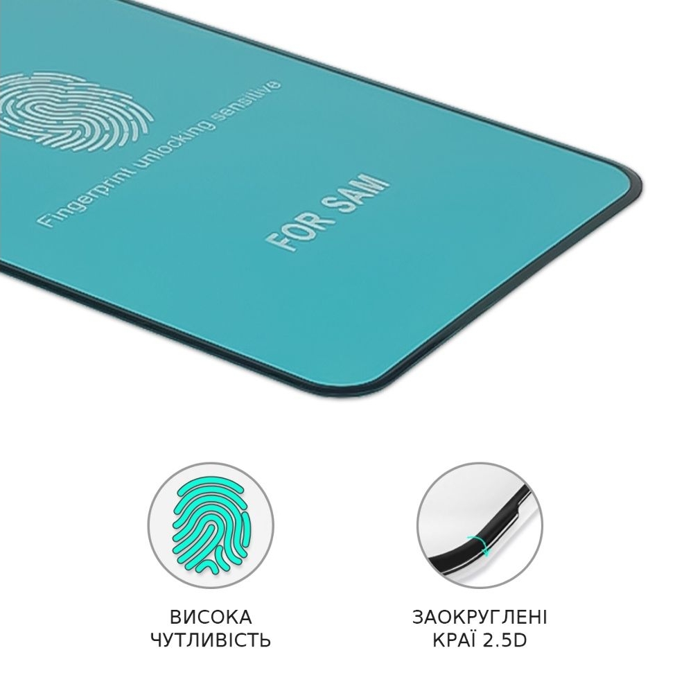 Защитная пленка Samsung SM-A20S/ A12/ A02S/ A02/ M12/ M02S/ A03S (3D, черная) Polycarbone