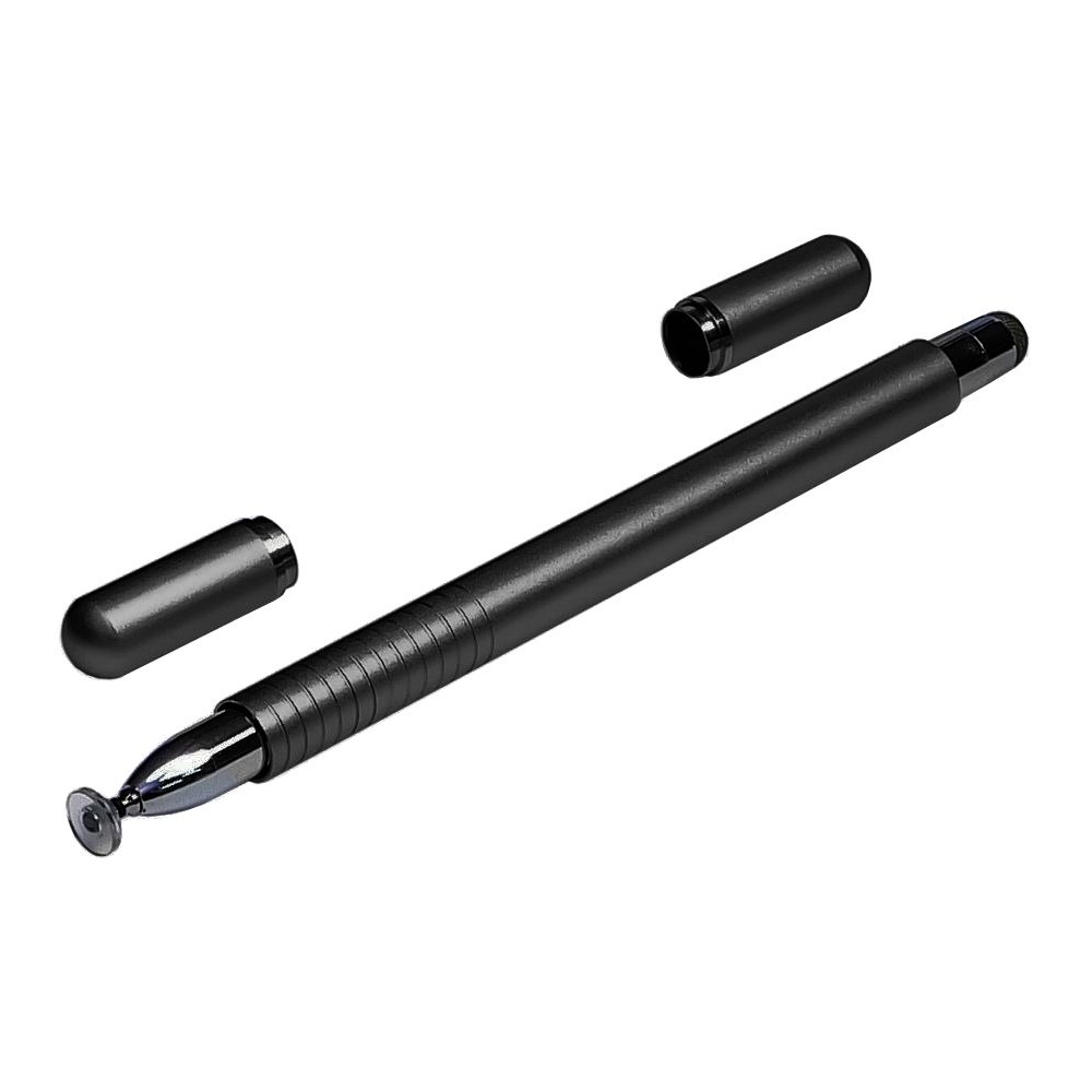 Стилус емкостный, высокоточный, Jot Pro, двусторонний, с магнитами колпачков, металлический, чорний