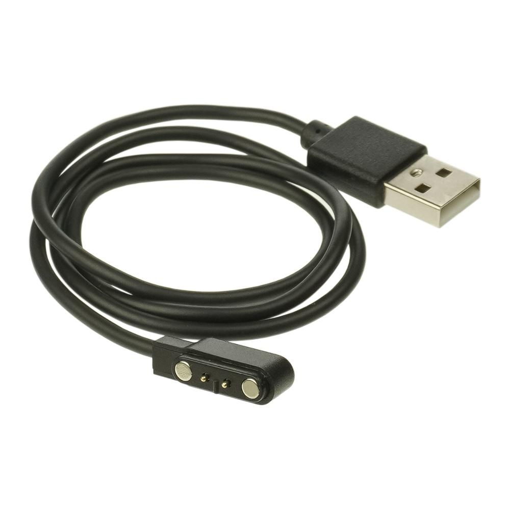 USB-кабель смарт-часов, магнитный, 2 pin, 4 x 12.5 мм