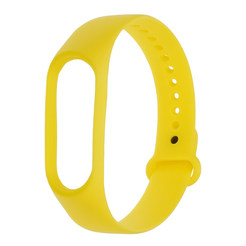 Ремешок силиконовый для Xiaomi Mi Band 3, Mi Band 4, желтый