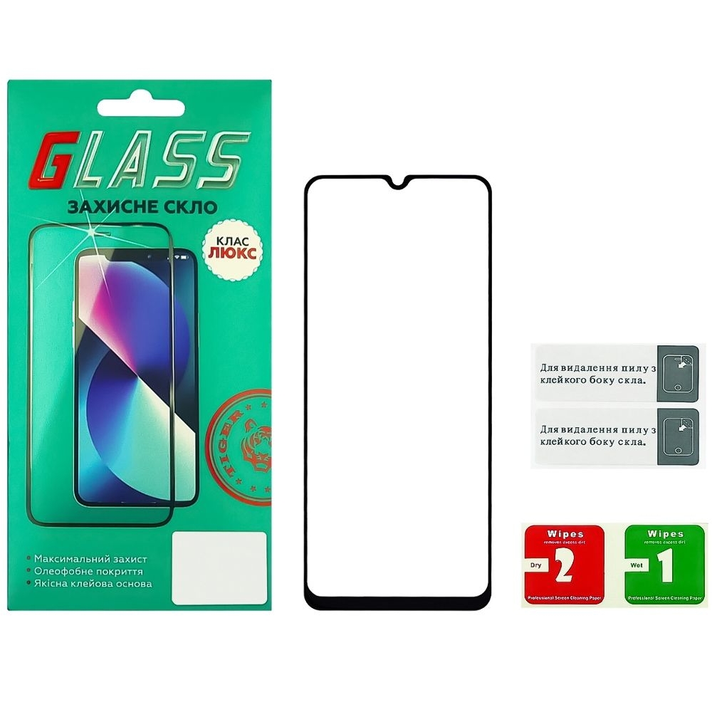 Захисне скло Xiaomi Redmi 10C, Redmi 10 Power, iNobi, Full Glue, клей на усій поверхні, чорне, Люкс, 0.25 мм, 2.5D, сумісне з чохлом | Закаленное защитное стекло