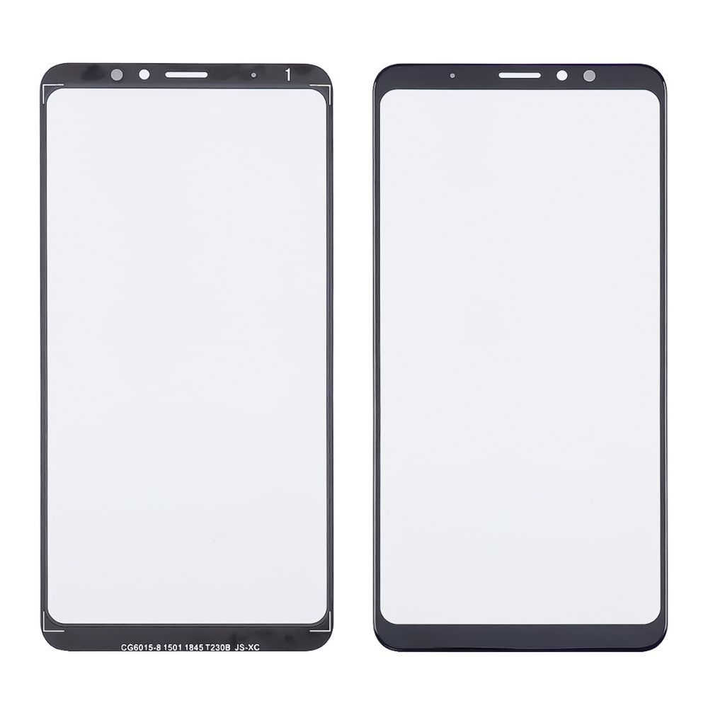 Стекло дисплея Meizu M8 Note, M822, черное, с OCA-пленкой | стекло тачскрина