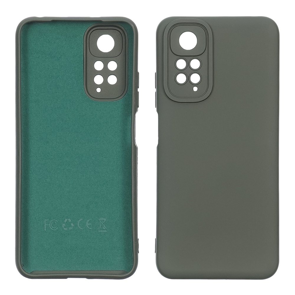 Чехол Xiaomi Redmi Note 11 Pro, силиконовый, Full Nano Silicone, темный хаки