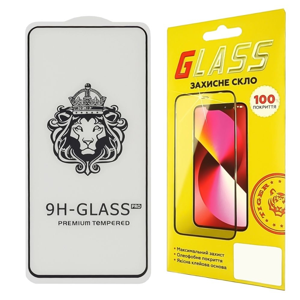 Захисне скло Xiaomi Mi 11 Lite, Poco M3 Pro, чорне, Lion, 0.3 мм, 2.5D, iNobi, Full Glue, клей на усій поверхні, сумісне з чохлом | Закаленное защитное стекло