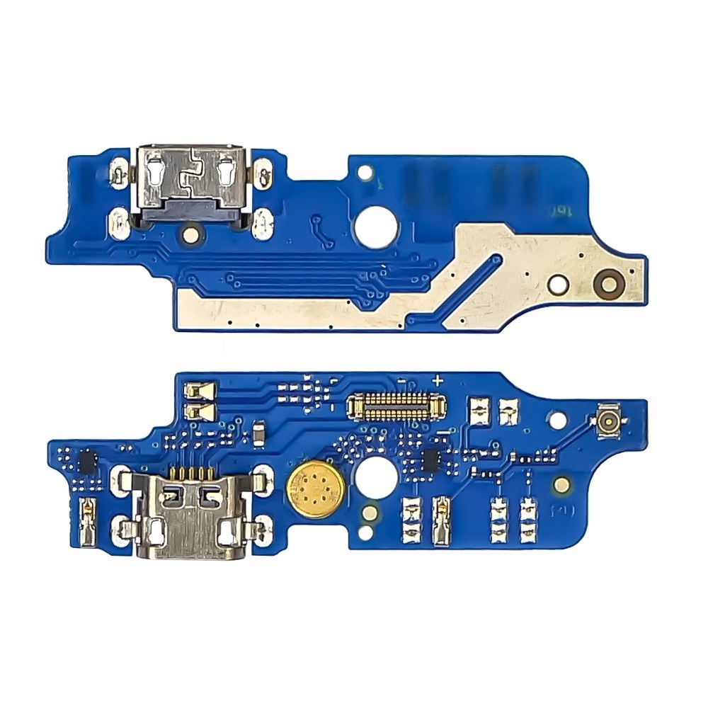 Плата зарядки Motorola Moto E6 Plus, XT2025, шлейф коннектора зарядки, с микрофоном, High Copy