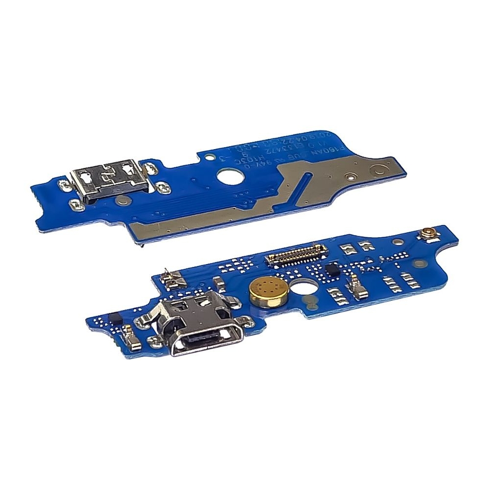 Плата зарядки Motorola Moto E6 Plus, XT2025, шлейф коннектора зарядки, с микрофоном, High Copy