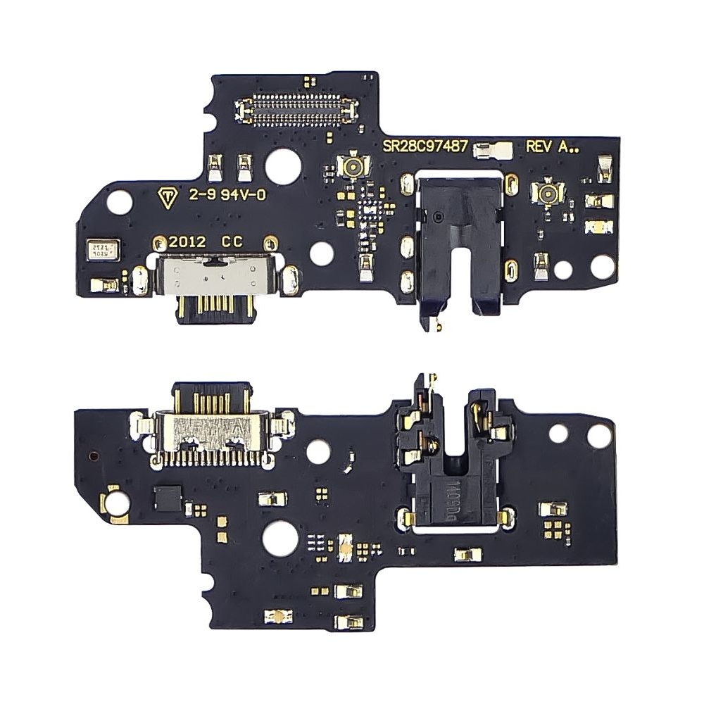 Плата зарядки Motorola Moto G50, XT2149, шлейф коннектора зарядки, коннектора наушников, с микрофоном, High Copy