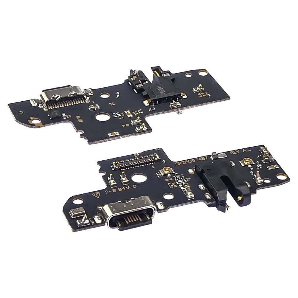 Плата зарядки Motorola Moto G50, XT2149, шлейф коннектора зарядки, коннектора наушников, с микрофоном, High Copy