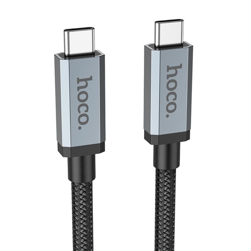 USB-кабель Hoco US06, Type-C на Type-C, Power Delivery (100 Вт), 100 см, чорний