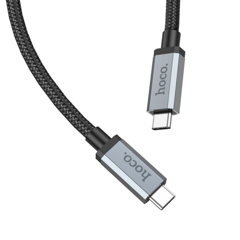 USB-кабель Hoco US06, Type-C на Type-C, Power Delivery (100 Вт), 100 см, чорний
