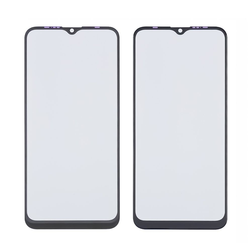 Стекло дисплея Tecno Spark 4, Camon 12, KC2, KC8, CC7, черное, с OCA-пленкой | стекло тачскрина