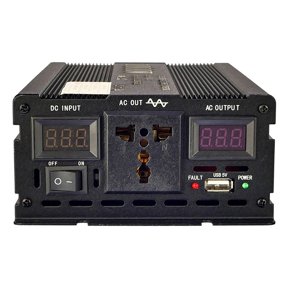 Инвертор SW12-220, 500 Вт (номинал), 1000 Вт (пиковая нагрузка, старт), DC 24V - AC 220V, чистая синусоида | преобразователь напряжения