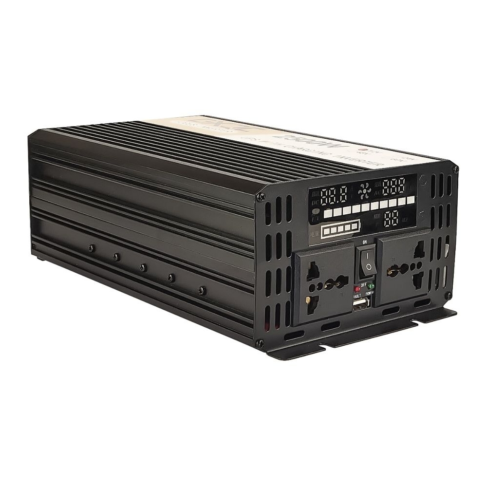 Инвертор GXQC SFX-1000W, 1000 Вт (номинал), 2500 Вт (пиковая нагрузка, старт), DC 12V - AC 220V, с функцией зарядки аккумулятора