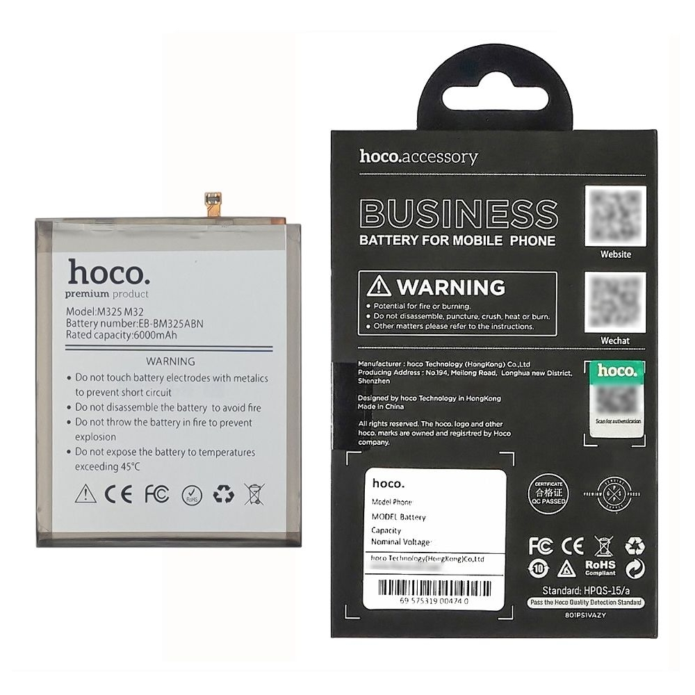 Акумулятор Samsung SM-M325 Galaxy M32, EB-BM325ABN, Hoco | 3-12 міс. гарантії | АКБ, батарея, аккумулятор