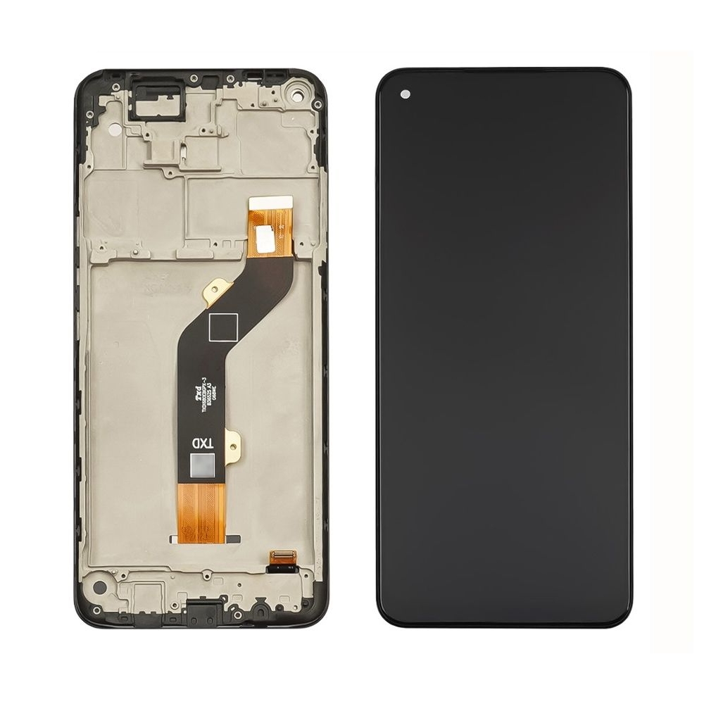 Дисплей Tecno Spark 6, Camon 16, Camon 16 SE, KE7, CE7J, чорний | з тачскріном | в передній панелі | Original (PRC) | дисплейный модуль, экран