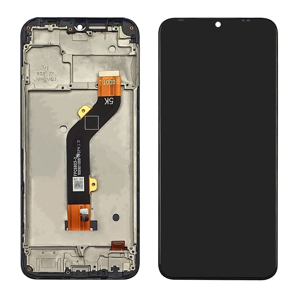 Дисплей Tecno Spark 8C, KG5k, KG5j, KG5n, чорний | з тачскріном | в передній панелі | Original (PRC) | дисплейный модуль, экран