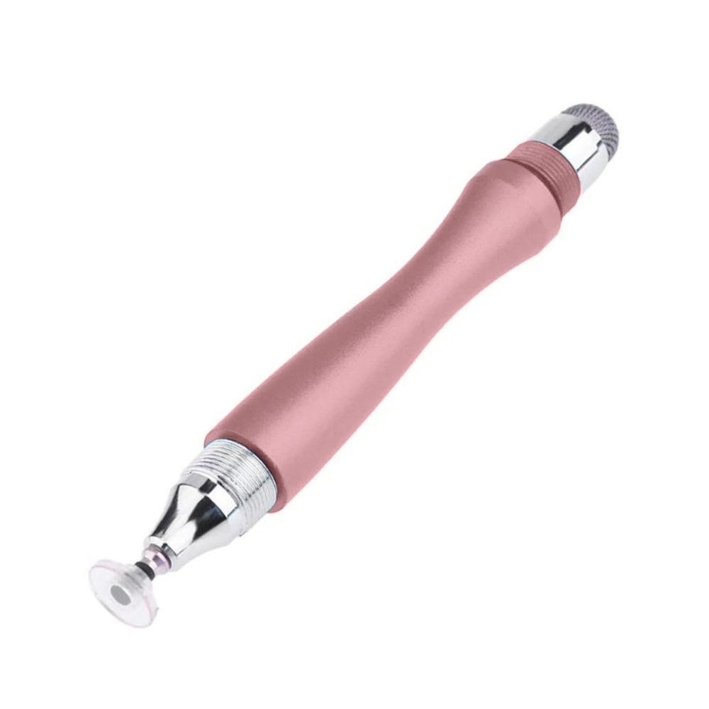 Стилус емкостный, высокоточный, Jot Pro, двусторонний, с изгибом, металлический, розовый