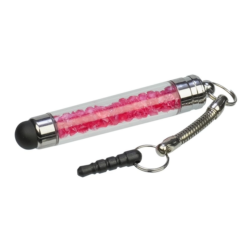 Стилус-брелок емкостный, с коралловыми кристаллами