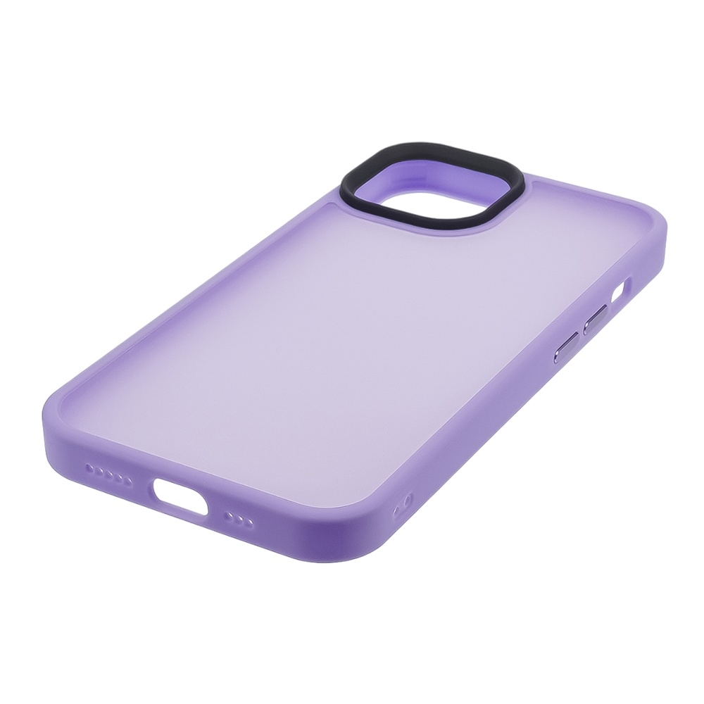 Чехол Сolor Protective Frame Apple iPhone 12, iPhone 12 Pro, фіолетовий, Люкс