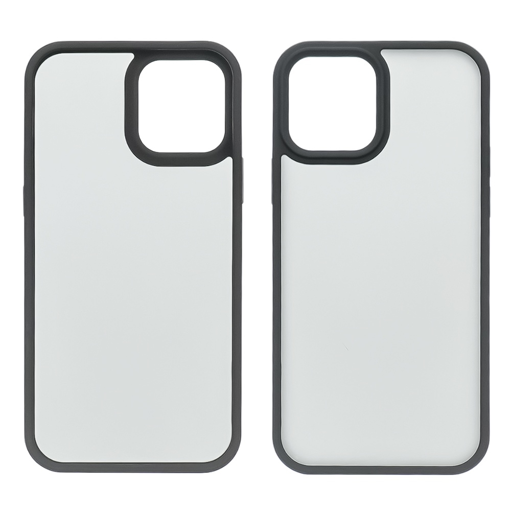 Чехол Сolor Protective Frame Apple iPhone 12, iPhone 12 Pro, чорний, Люкс