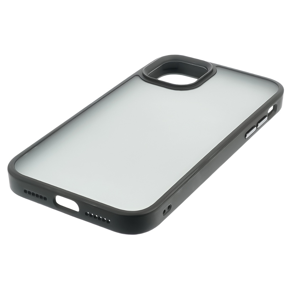 Чехол Сolor Protective Frame Apple iPhone 12, iPhone 12 Pro, чорний, Люкс