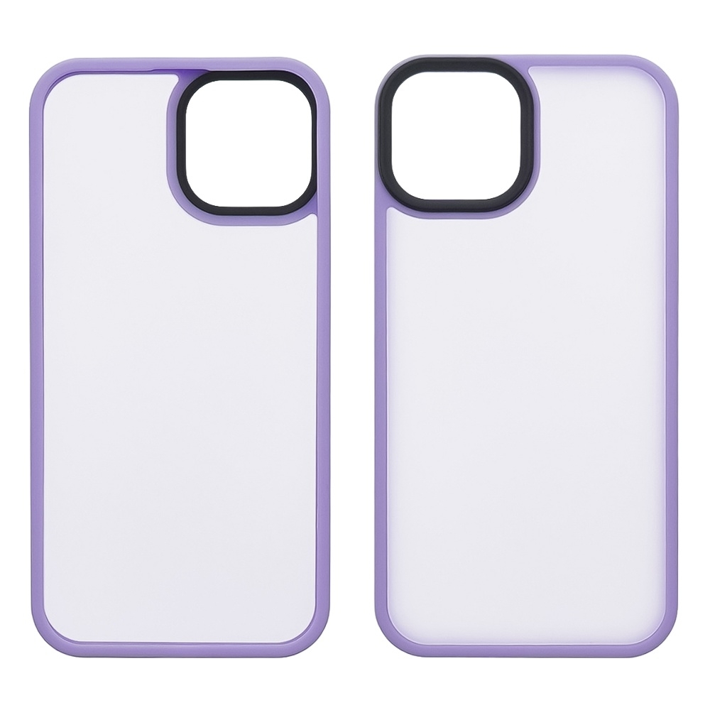 Чехол Сolor Protective Frame Apple iPhone 13, iPhone 14, фіолетовий, Люкс