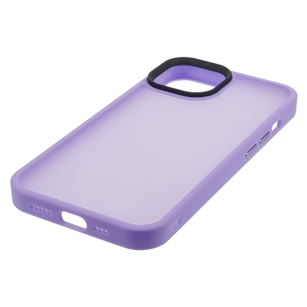Чехол Сolor Protective Frame Apple iPhone 13, iPhone 14, фіолетовий, Люкс