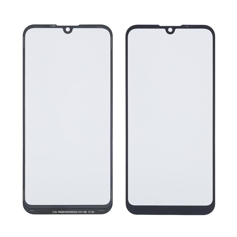 Стекло дисплея Motorola Moto E6s, XT2053, XT2053-2, черное, с OCA-пленкой | стекло тачскрина