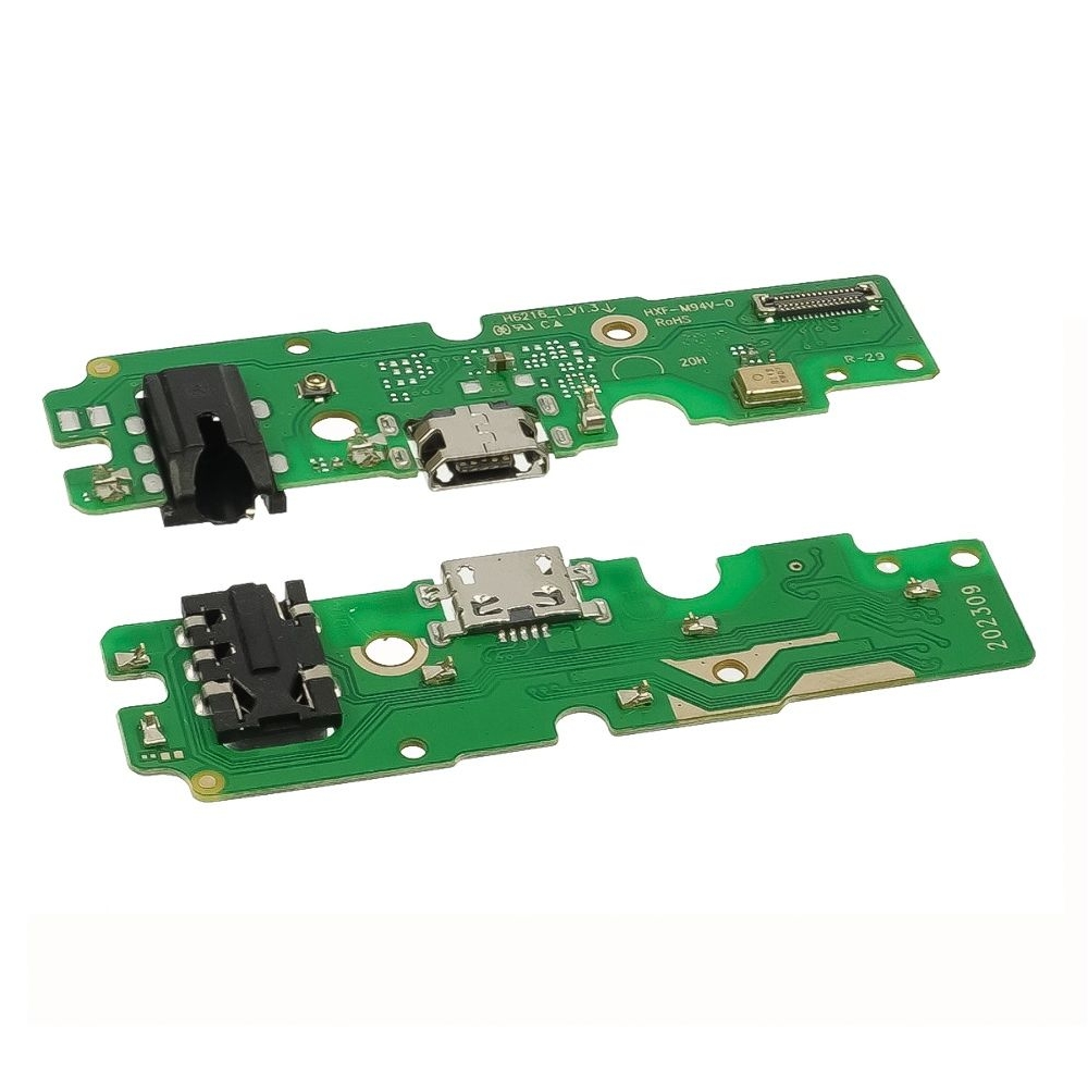 Плата зарядки Tecno Spark 6, KE7, шлейф коннектора зарядки, коннектора наушников, с микрофоном, High Copy