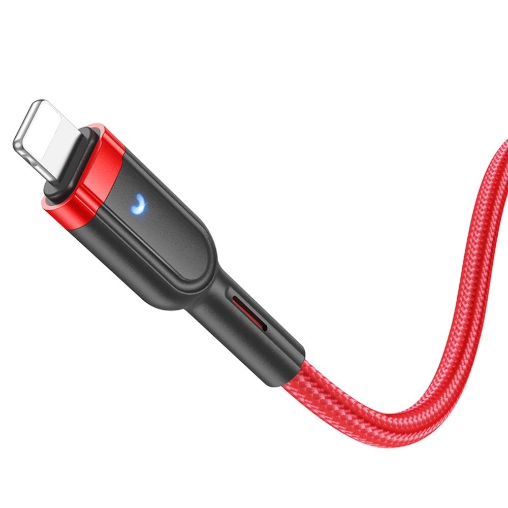 USB-кабель Hoco U117, USB на Lightning, 120 см, красный