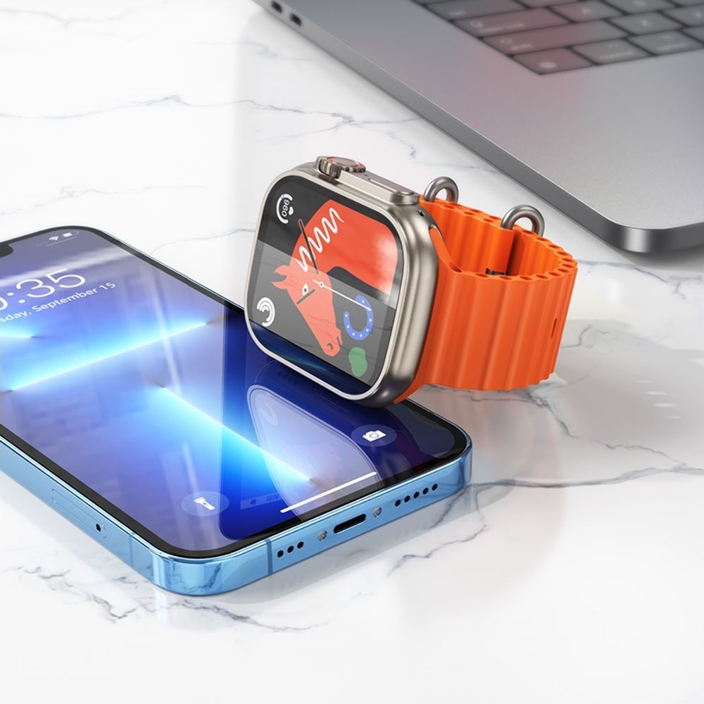 Смарт часы Hoco Y12 Ultra, золотистые