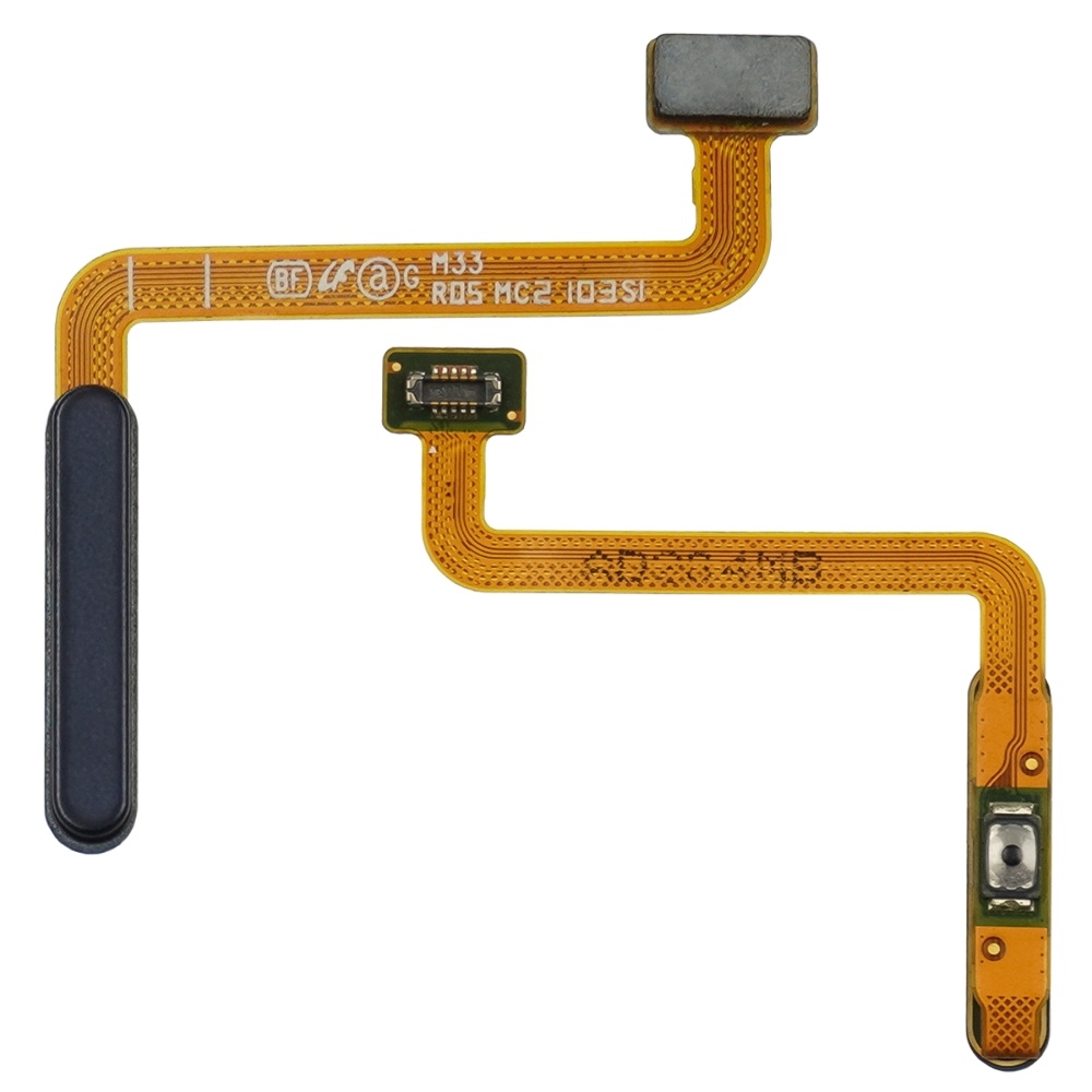 Шлейф Samsung SM-M336 Galaxy M33, SM-M536 Galaxy M53, БЕЗ сканера отпечатка пальцев (Touch ID), синій, High Copy