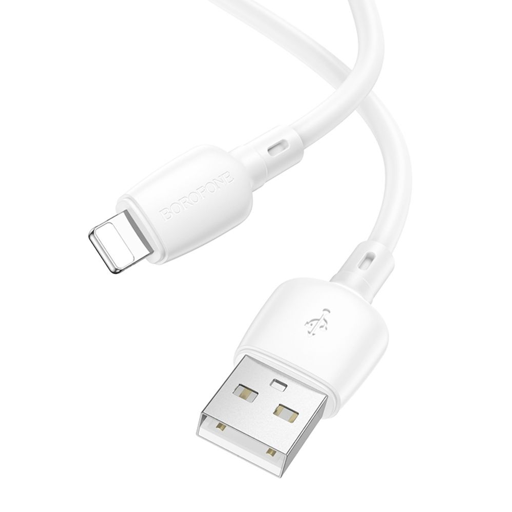 USB-кабель Borofone BX93, USB на Lightning, 100 см, білий
