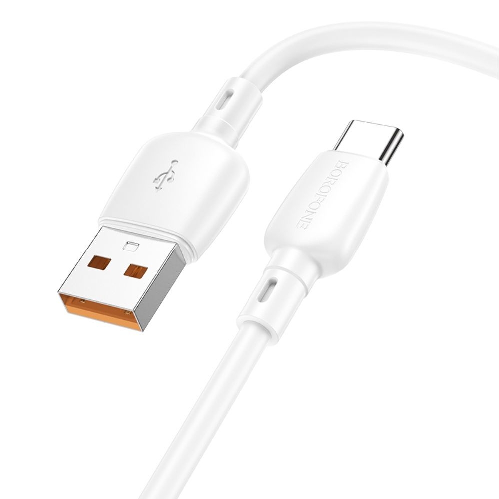 USB-кабель Borofone BX93, USB на Type-C, Power Delivery (100 Вт), 100 см, білий