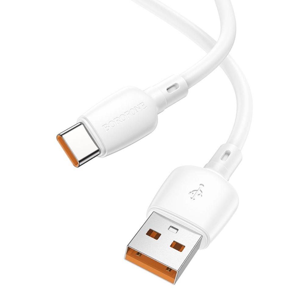 USB-кабель Borofone BX93, USB на Type-C, Power Delivery (100 Вт), 100 см, білий