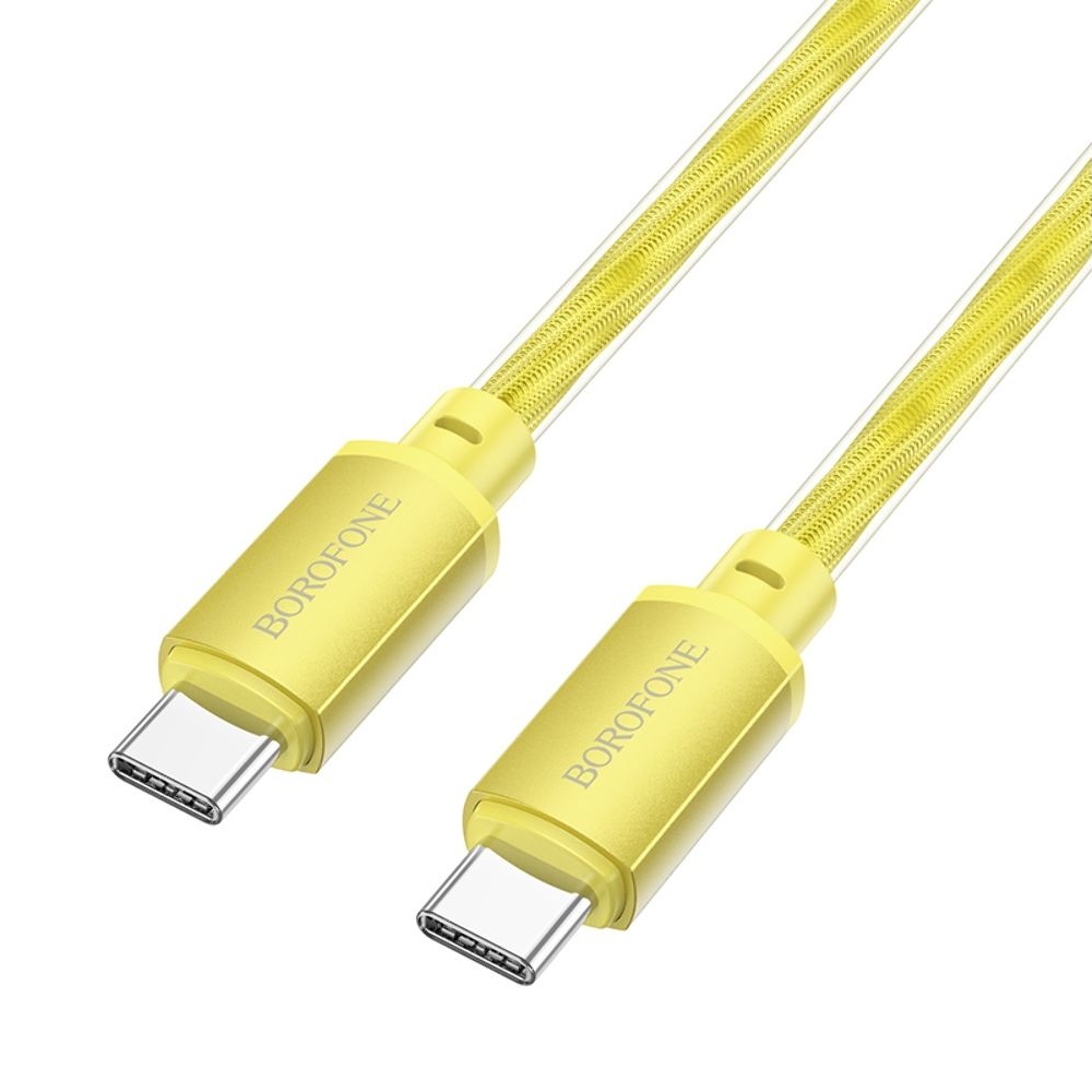 USB-кабель Borofone BX95, Type-C на Type-C, Power Delivery (60 Вт), 100 см, золотистий