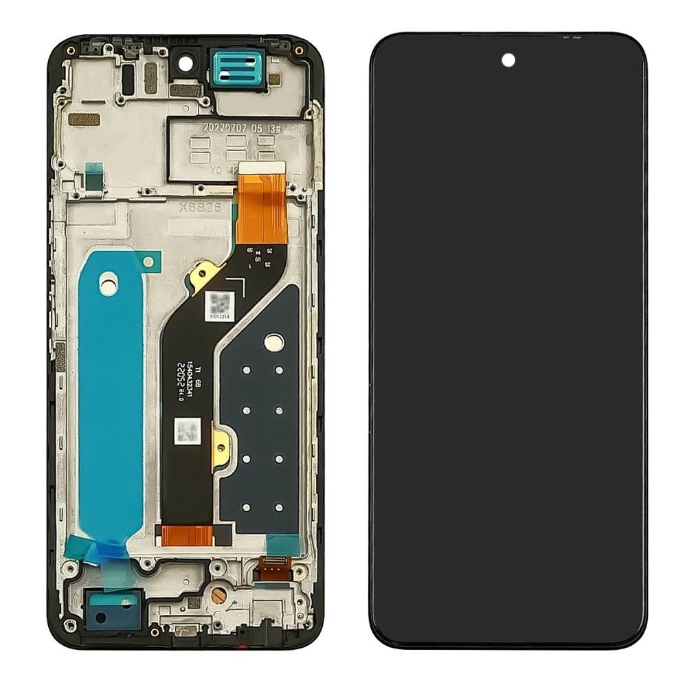Дисплей Infinix Hot 20, X6826, X6826B, X6826C, чорний | з тачскріном | в передній панелі | Original (PRC) | дисплейный модуль, экран