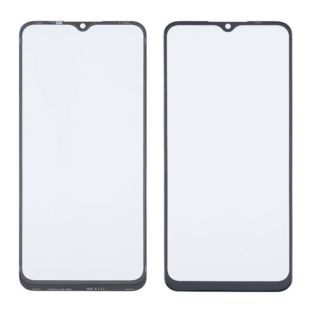 Стекло дисплея Oppo A77, A77T, CPH 1715, черное, с OCA-пленкой