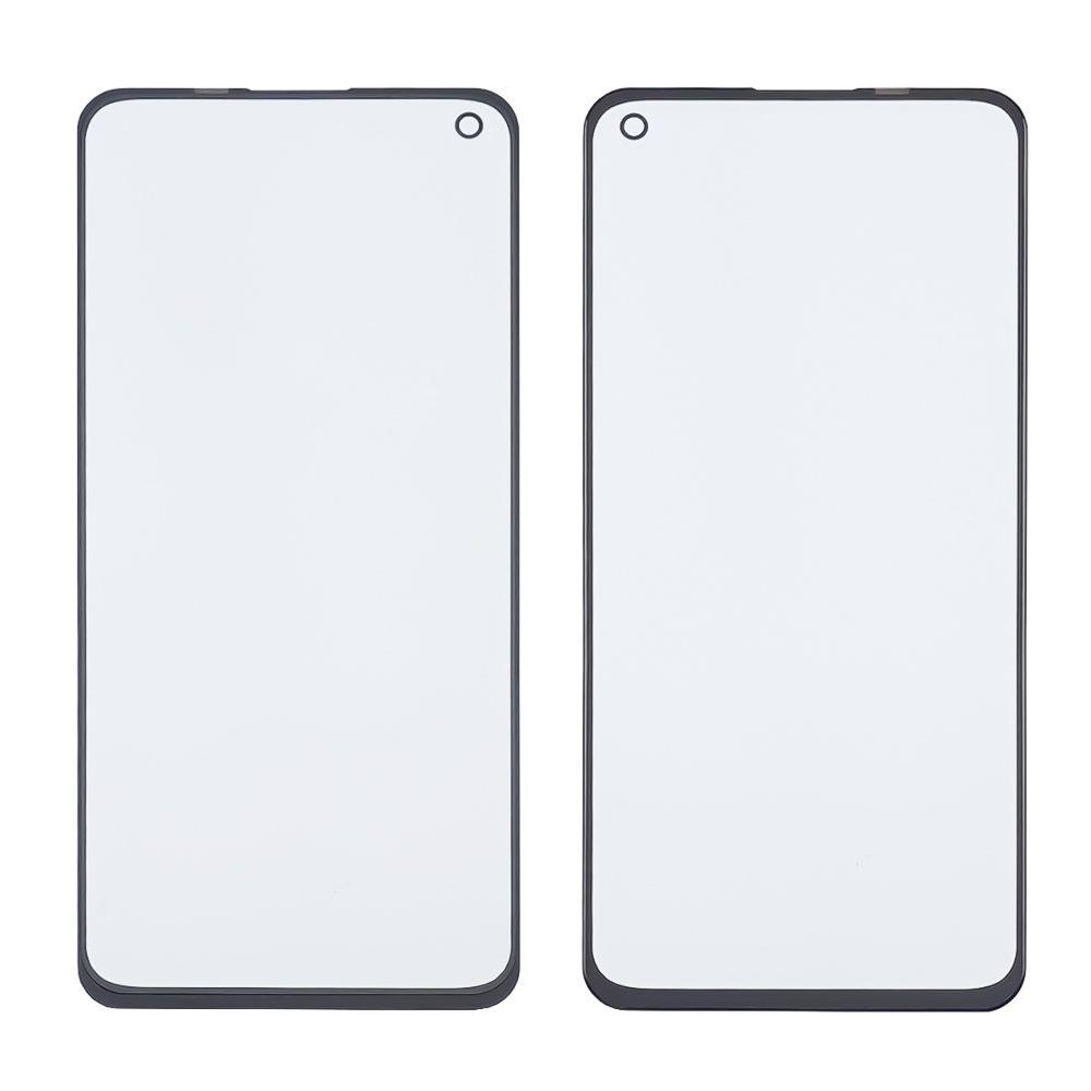 Стекло дисплея Oppo A96 5G, черное, с OCA-пленкой