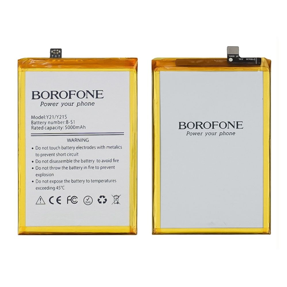 Акумулятор Vivo Y21, Y21s, Y33s, V2111, V2110, V2109, B-S1, Borofone | 3-12 міс. гарантії | АКБ, батарея, аккумулятор