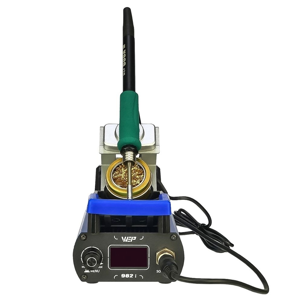 Паяльная станция прецизионная WEP 982-I, 2 паяльника стандарта JBC 210 и 245, 3 канала памяти, 120 Вт, 90 - 450 C