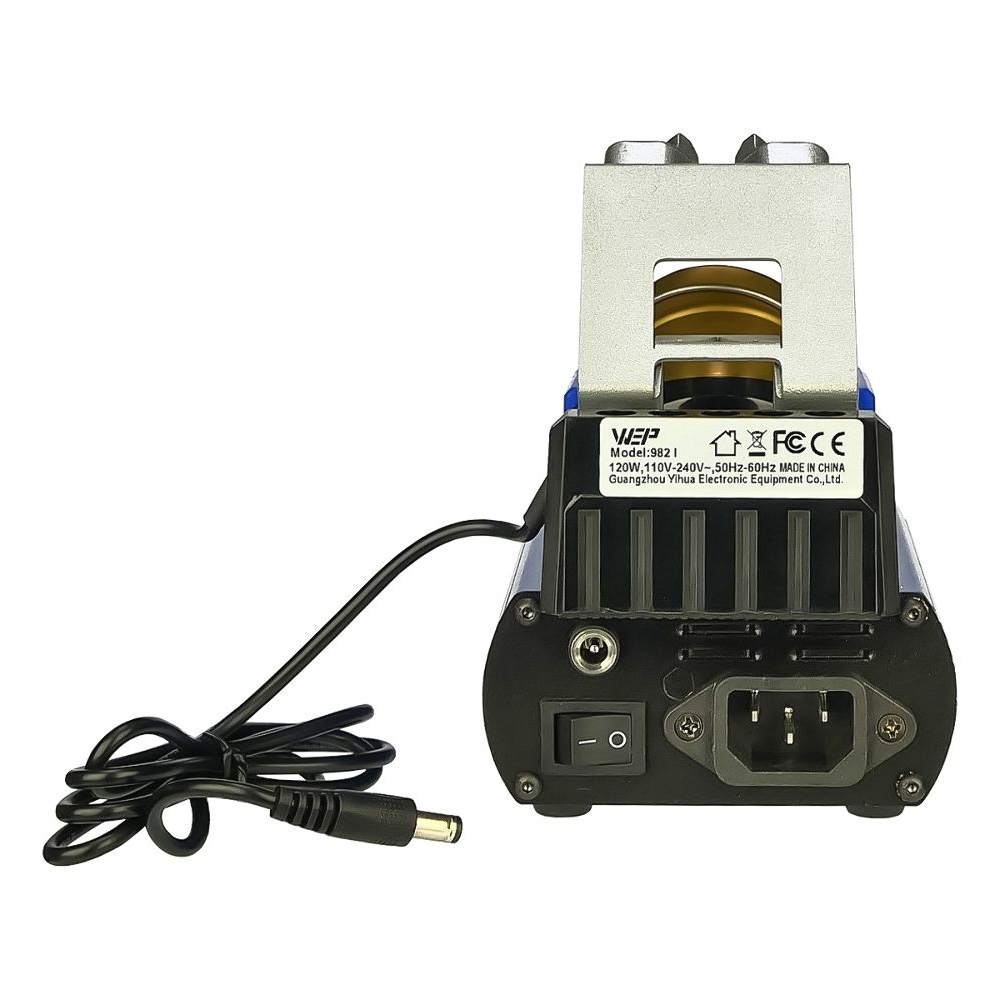 Паяльная станция прецизионная WEP 982-I, 2 паяльника стандарта JBC 210 и 245, 3 канала памяти, 120 Вт, 90 - 450 C